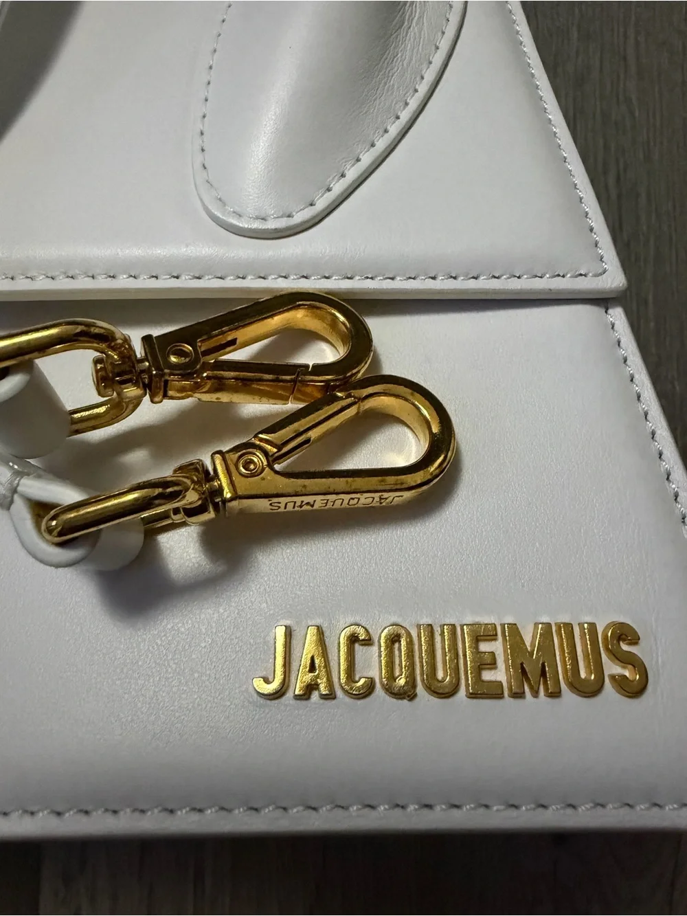 Jacquemus Le Grand Chiquito White Leather Top Handle Bag 🤍✨ - Picture 9 of 9